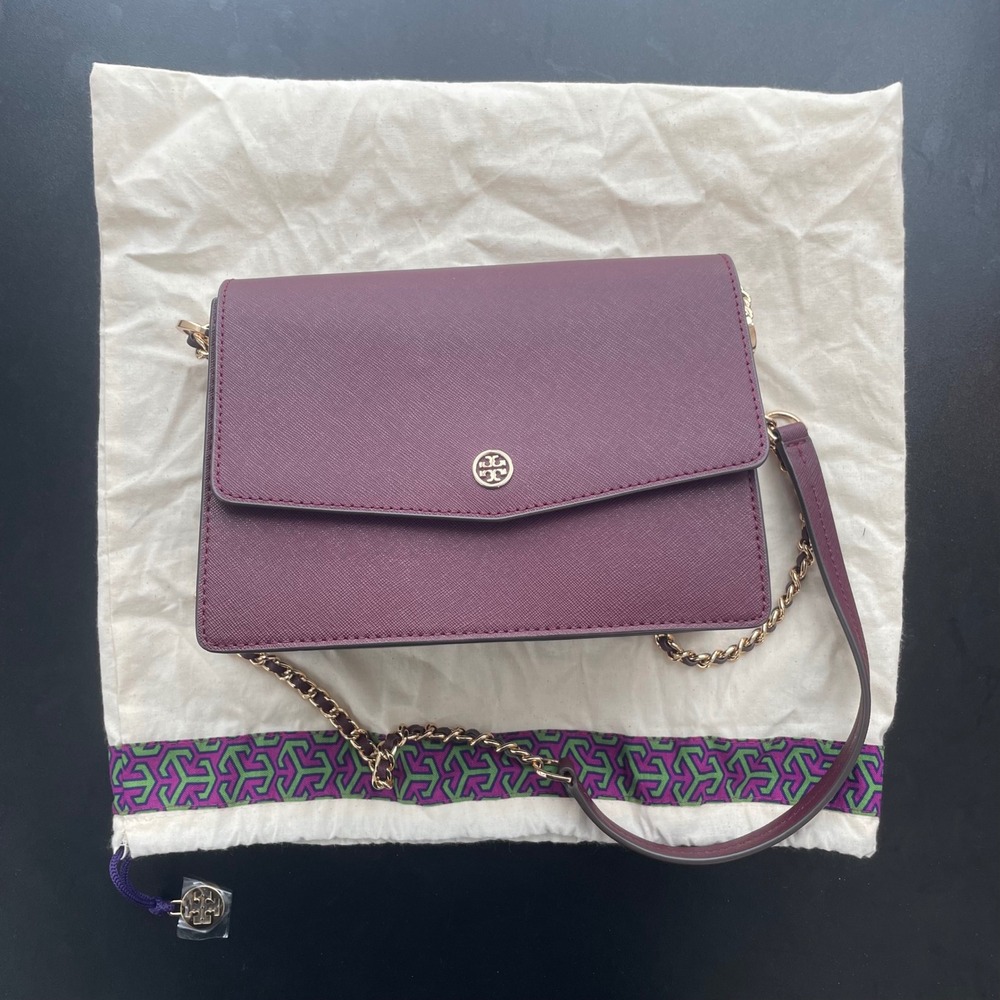 Tory Burch Robinson‎ Shoulder Bag Burgundy